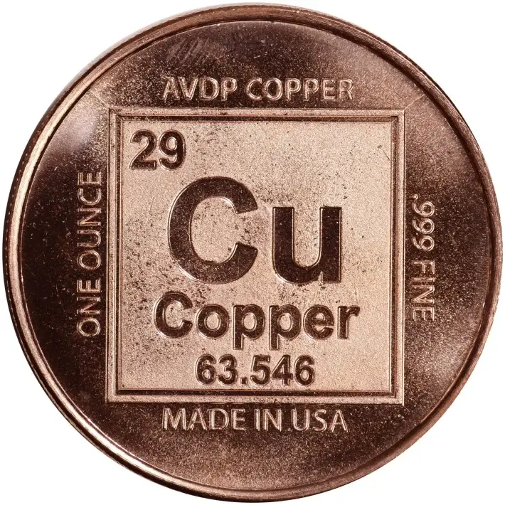 1 oz. Highland Mint Copper Round .999 Fine - Libertad - Tube of 20 #3