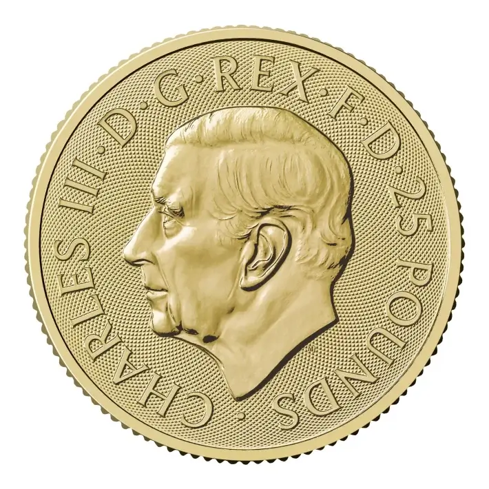 2027 Great Britain Gold Britannia £25 1/4 oz - BU #2