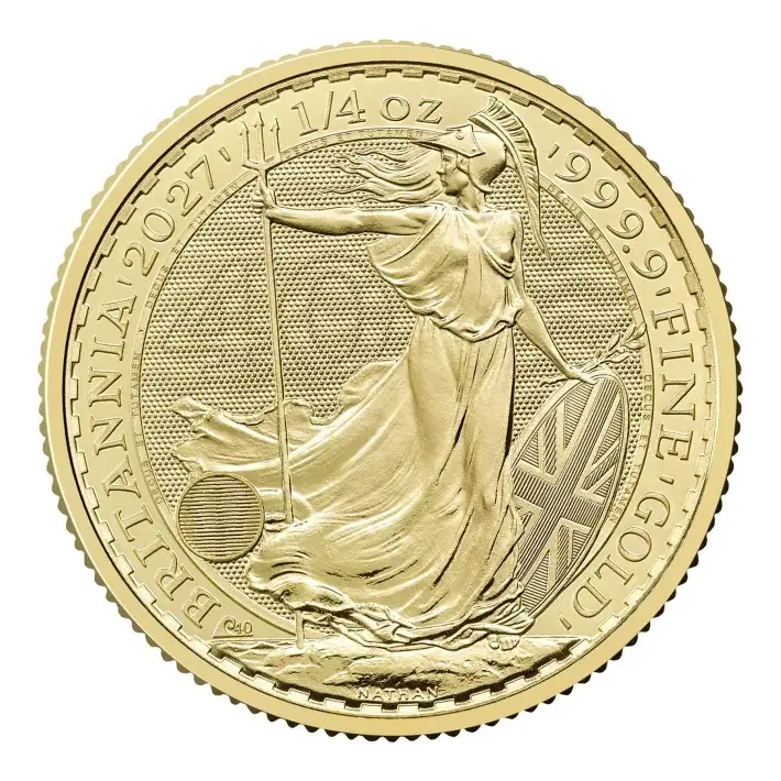 2027 Great Britain Gold Britannia £25 1/4 oz - BU #1