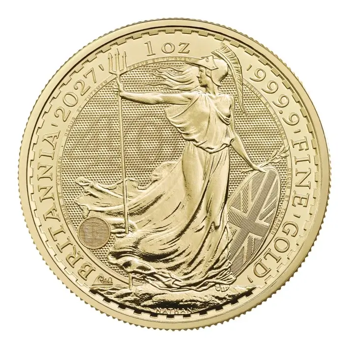 2027 Great Britain Gold Britannia £100 1 oz BU Tube of Ten 10 Coins #2