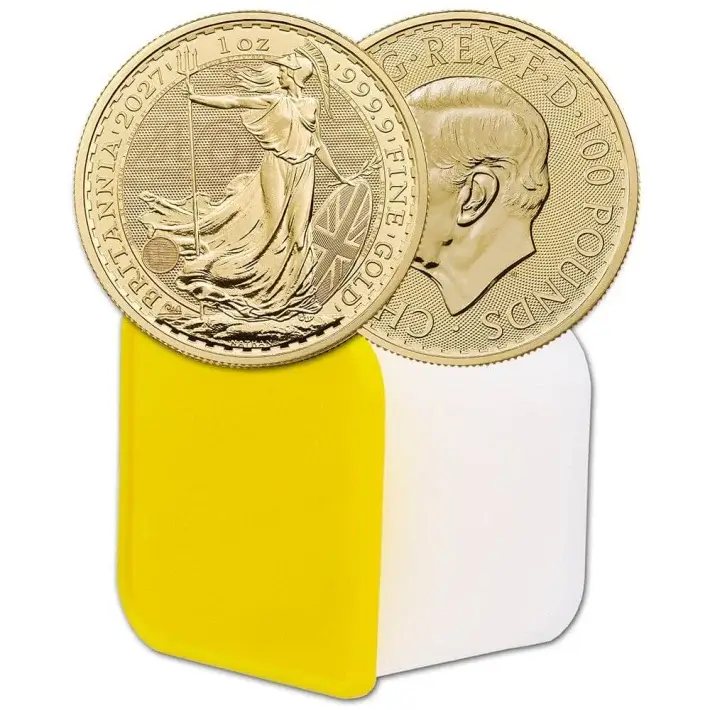 2027 Great Britain Gold Britannia £100 1 oz BU Tube of Ten 10 Coins #1