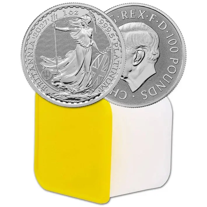 2027 Great Britain Platinum Britannia £100 - 1 oz - BU - Tube of 10 Coins #1