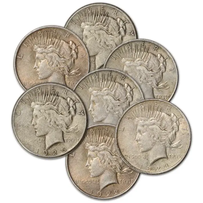 US Peace Silver Dollar - VG+ - Random Date #1