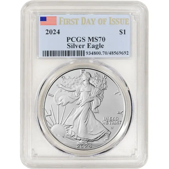2024 American Silver Eagle - PCGS MS70 First Day Issue #1