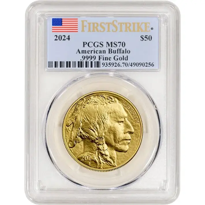 2024 American Gold Buffalo 1 oz $50 - PCGS MS70 First Strike Flag Label #1