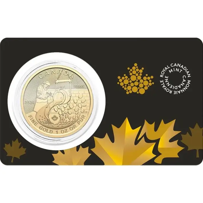 2024 Canada Gold Klondike Gold Rush $200 - 1 oz - BU in Sealed Assay .99999 Fine #1