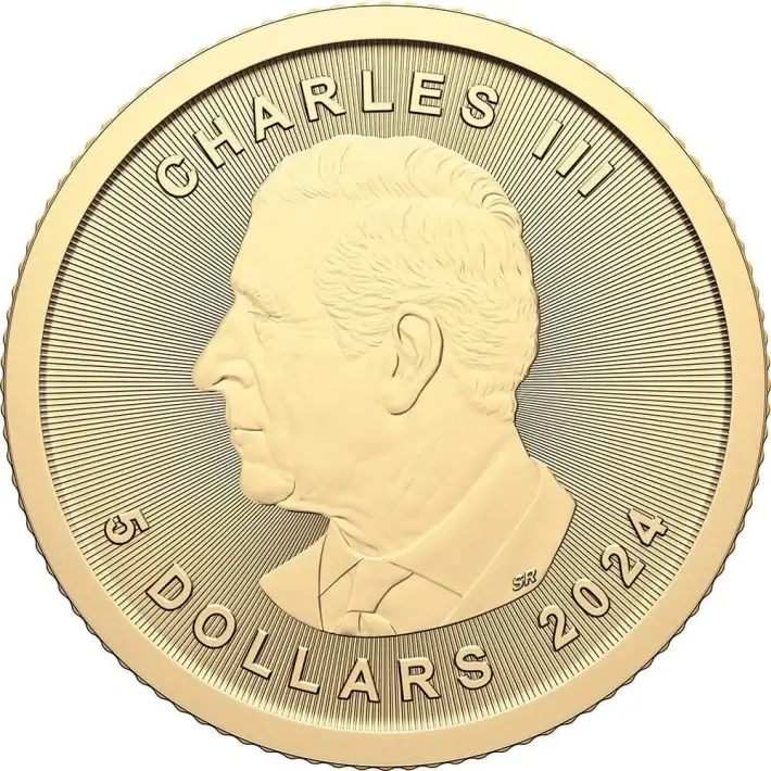 2024 Canada Gold Maple Leaf 1/10 oz $5 - BU - Twenty 20 Coins #3