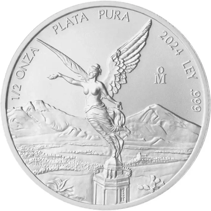 2024 Mexico Silver Libertad 1/2 oz 1/2 Onza - BU #1