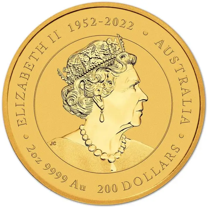 2024 P Australia Gold Lunar Series III Year of the Dragon 2 oz $200 - BU #3