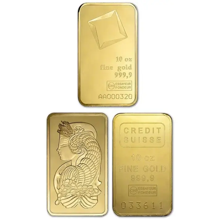 10 oz Gold Bar - Random Brand - Secondary Market - 999.9 Fine #1