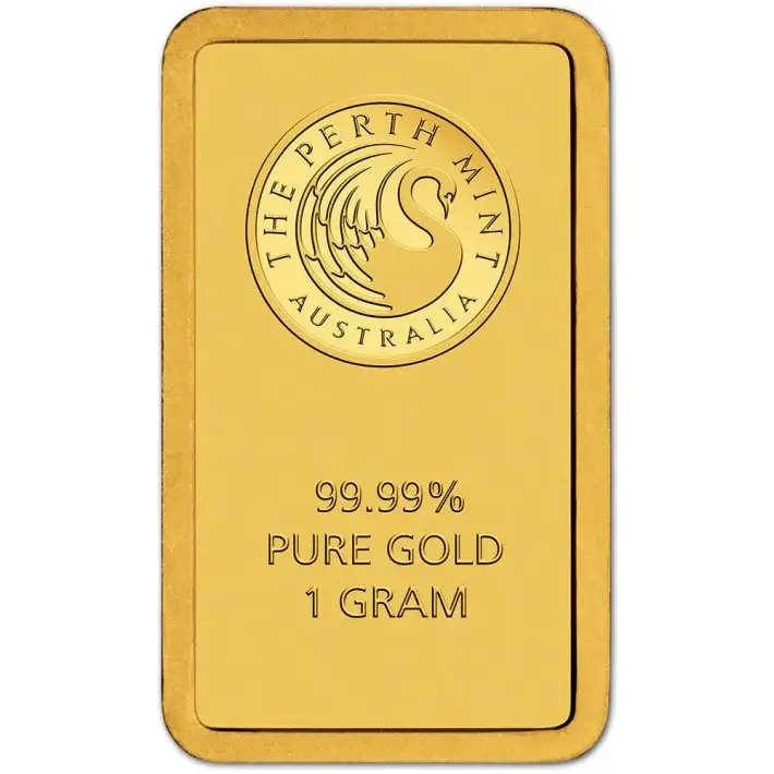 1 gram Gold Bar - Perth Mint - 99.99 Fine in Assay #4