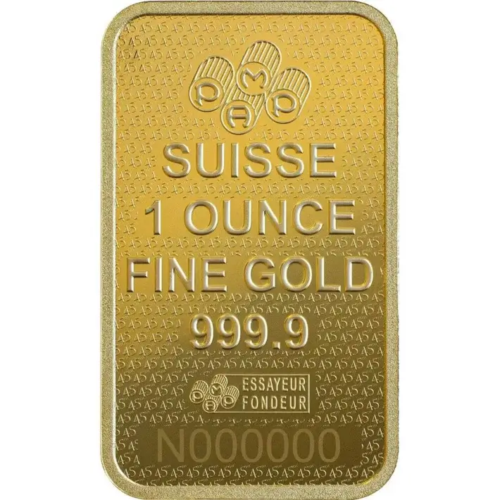 1 oz Gold Bar PAMP Suisse Fortuna 45th Anniversary - 999.9 Fine in Sealed Assay #5
