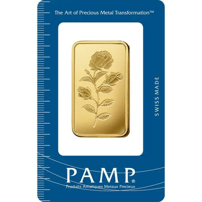 1 oz Gold Bar - PAMP Suisse - Rosa - 999.9 Fine in Sealed Assay #1