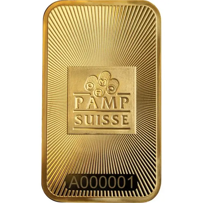1 oz Gold Bar - PAMP Suisse - 999.9 Fine in Sealed Assay #2