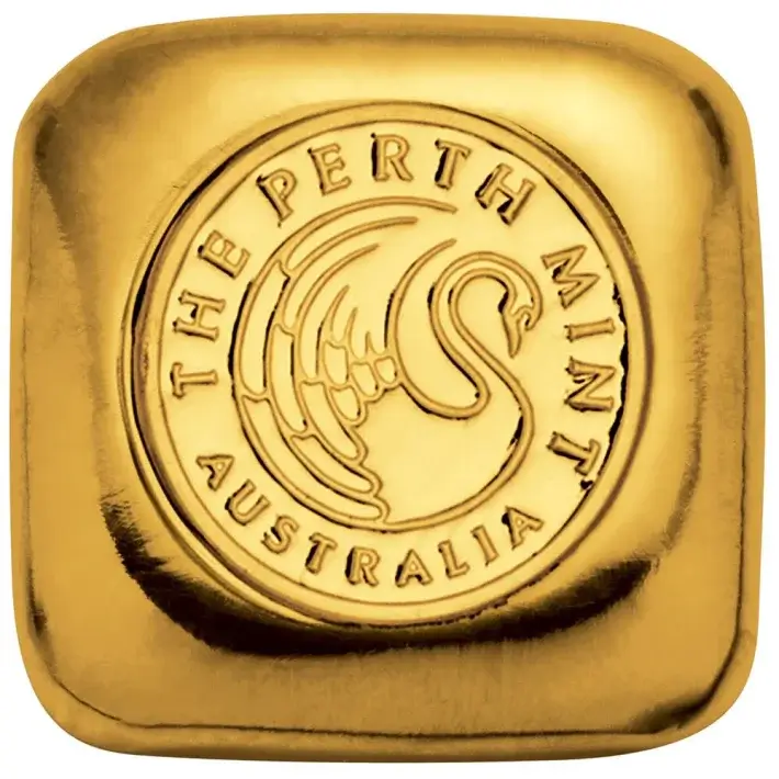 1 oz Gold Bar - Perth Mint - Cast 999.9 Fine #1
