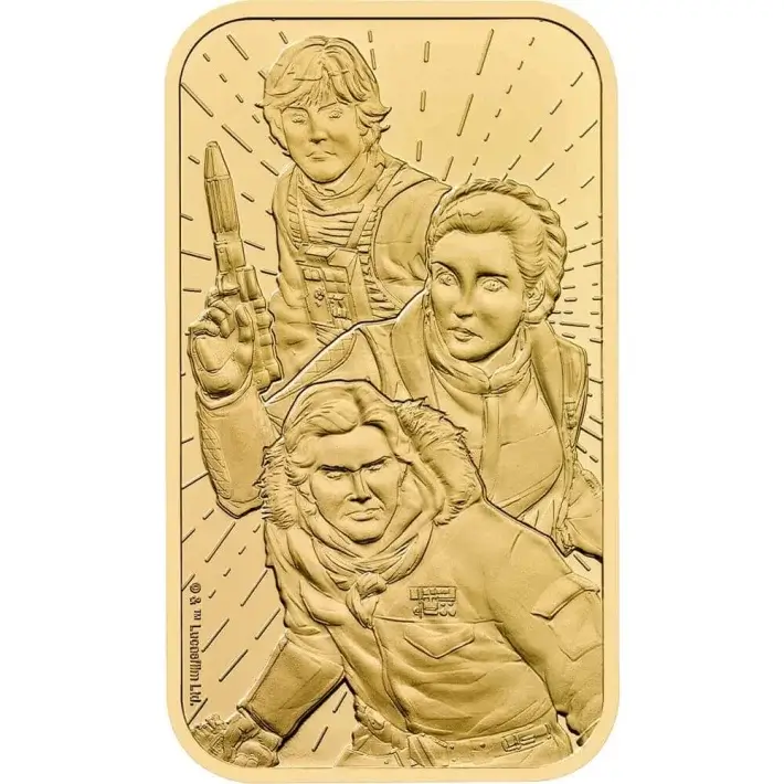1 oz Gold Bar - Royal Mint - Star Wars Light Side 999.9 Fine #2