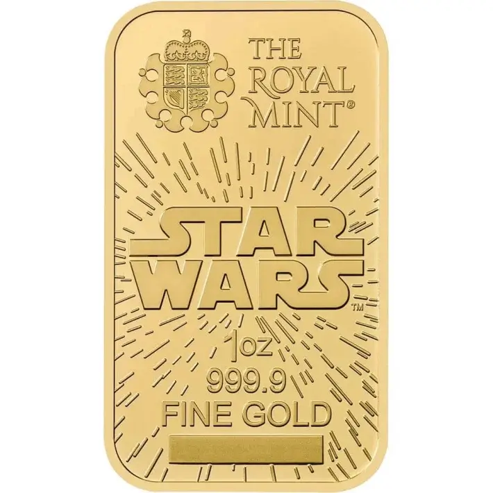 1 oz Gold Bar - Royal Mint - Star Wars Light Side 999.9 Fine #4