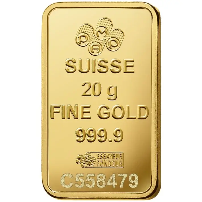 20 gram Gold Bar - PAMP Suisse - Rosa - 999.9 Fine in Sealed Assay #4