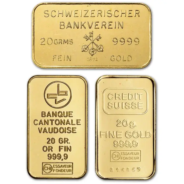 20 gram Gold Bar - Random Brand - Secondary Market - 999.9 Fine #1