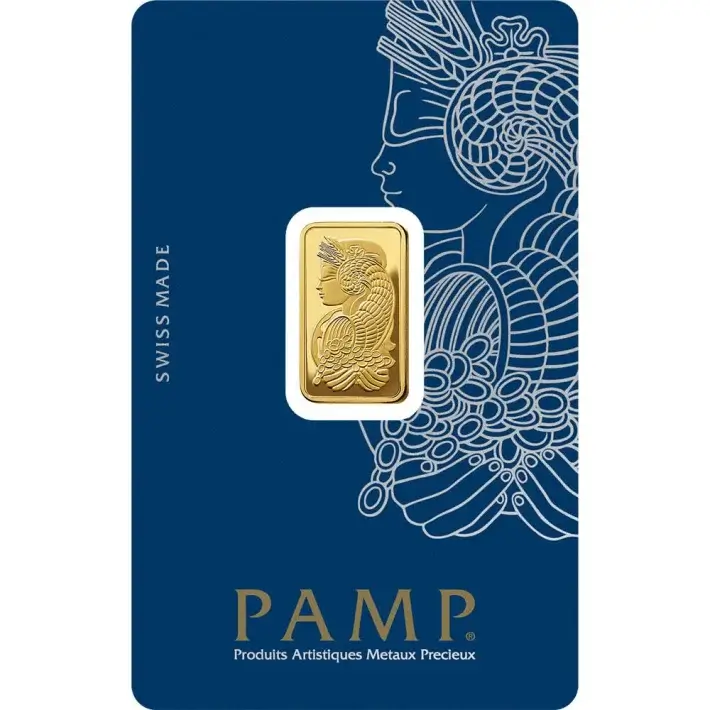 5 gram Gold Bar - PAMP Suisse - Fortuna - 999.9 Fine in Sealed Assay #1