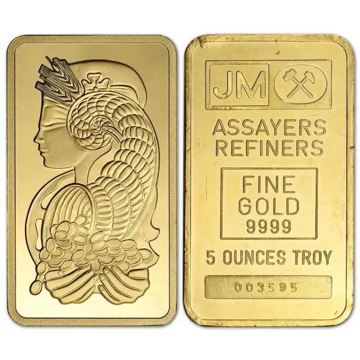 5 oz Gold Bar - Random Brand - Secondary Market - 999.9 Fine #1