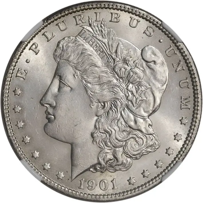 1901-O US Morgan Silver Dollar $1 - NGC Brilliant Uncirculated #4