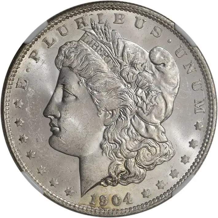 1904 O US Morgan Silver Dollar $1 - NGC Brilliant Uncirculated #3