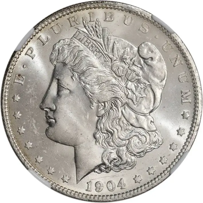 1904 O US Morgan Silver Dollar $1 - NGC MS63 #2