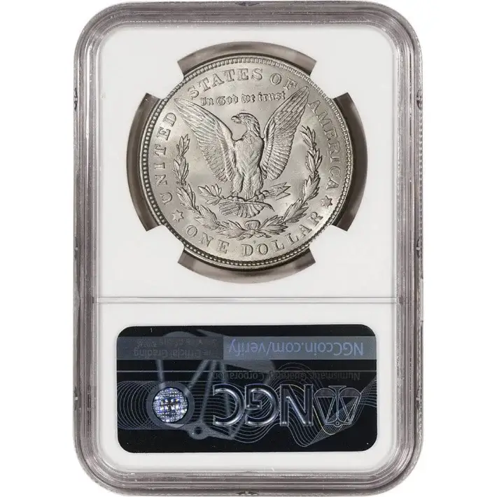 1921-D US Morgan Silver Dollar $1 - NGC Brilliant Uncirculated #4