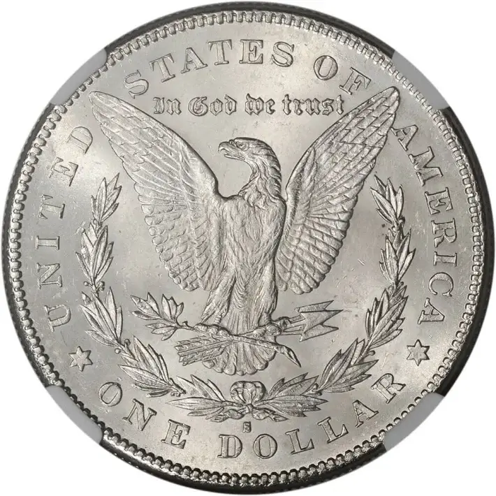1878 S US Morgan Silver Dollar $1 - NGC Brilliant Uncirculated #3