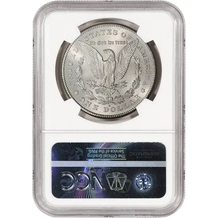1878 S US Morgan Silver Dollar $1 - NGC Brilliant Uncirculated #4