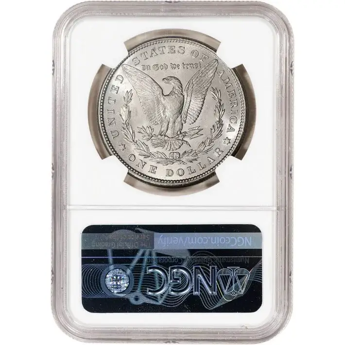 1880 US Morgan Silver Dollar $1 - NGC Brilliant Uncirculated #3