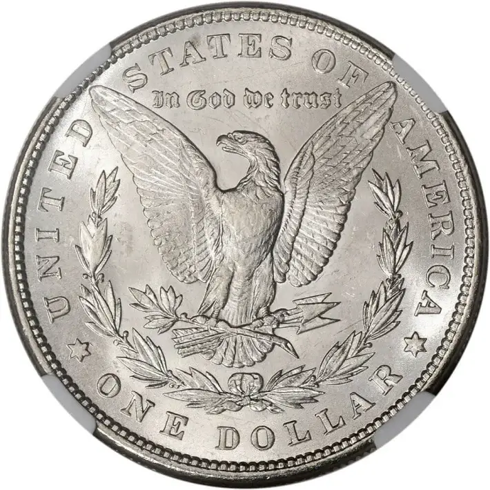 1880 US Morgan Silver Dollar $1 - NGC Brilliant Uncirculated #4