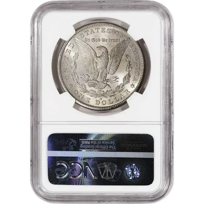 1880 S US Morgan Silver Dollar $1 - NGC Brilliant Uncirculated #3