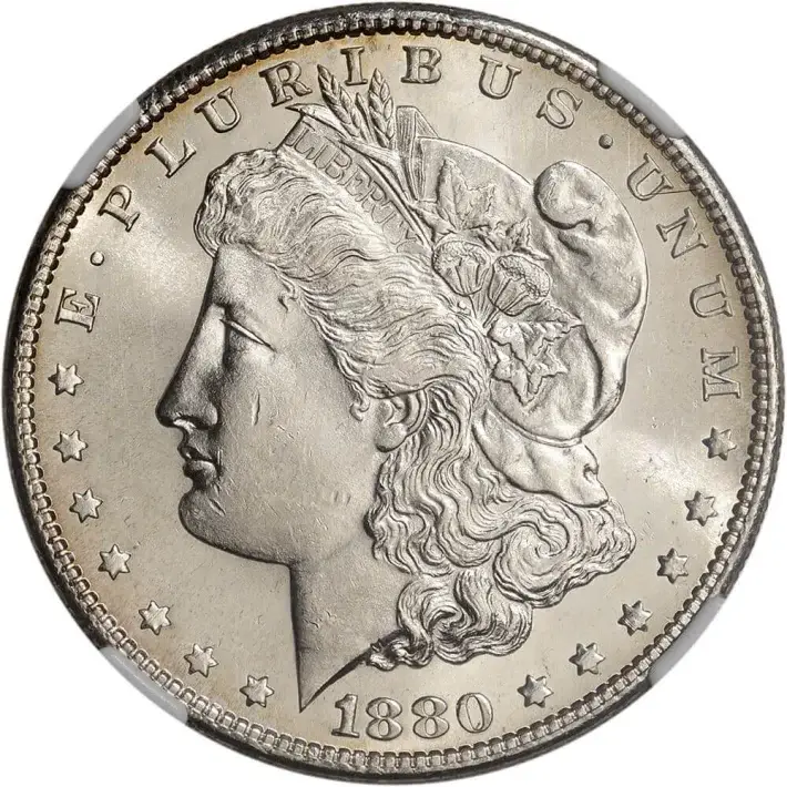 1880 S US Morgan Silver Dollar $1 - NGC MS63 #4