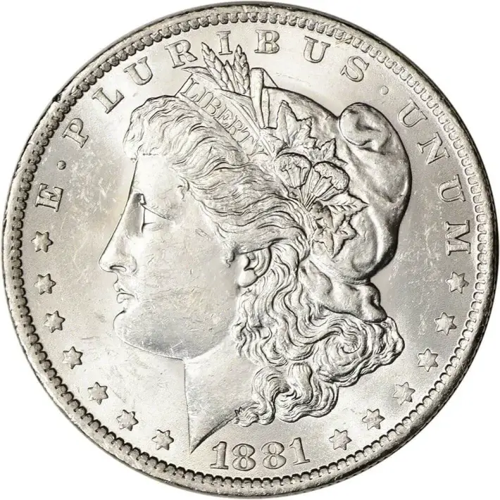 1881 O US Morgan Silver Dollar $1 - BU #1