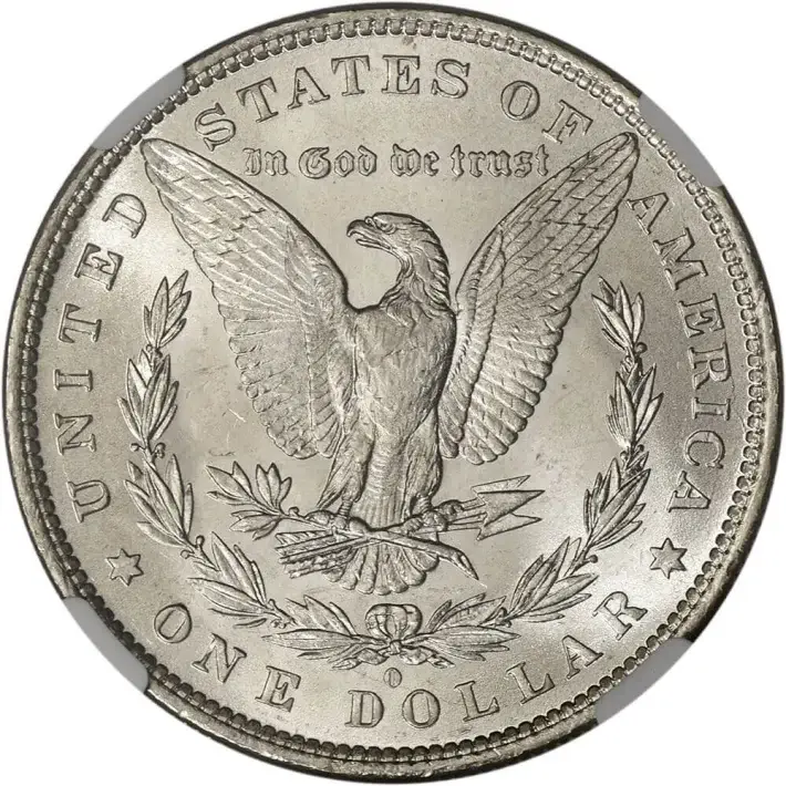 1881 O US Morgan Silver Dollar $1 - NGC Brilliant Uncirculated #4