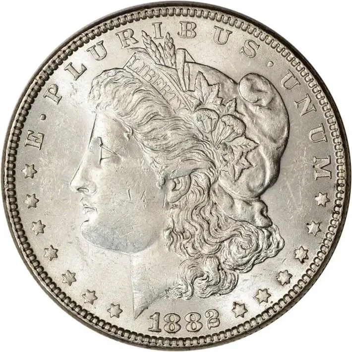 1882 US Morgan Silver Dollar $1 - BU #1