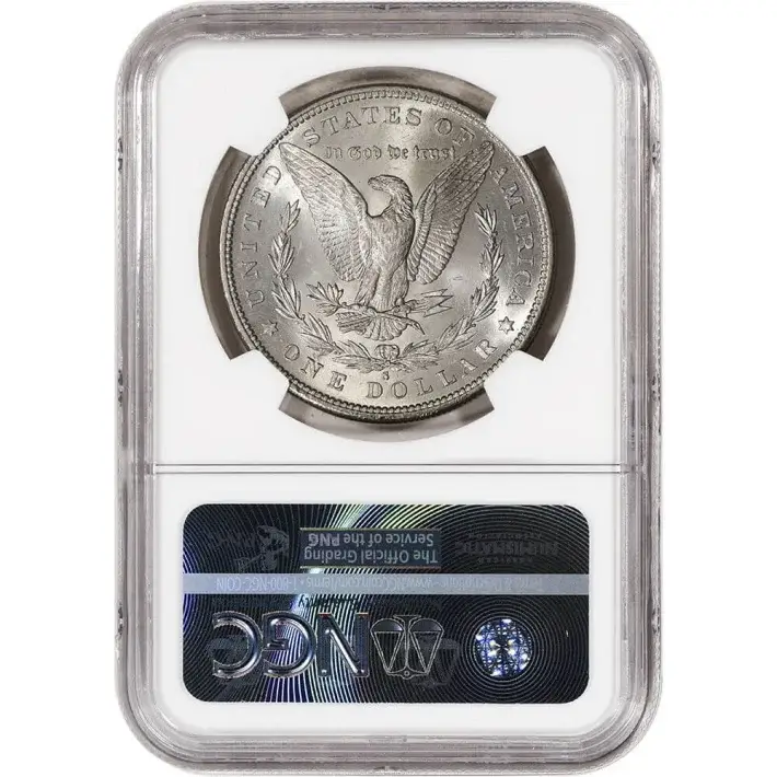 1882 S US Morgan Silver Dollar $1 - NGC Brilliant Uncirculated #3