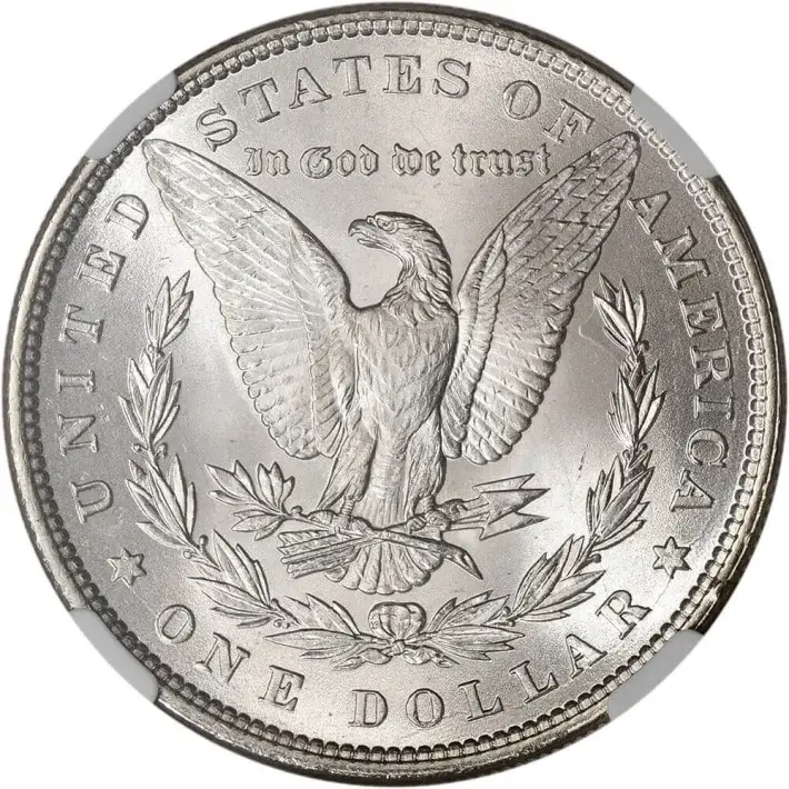 1884 US Morgan Silver Dollar $1 - NGC MS63 #3