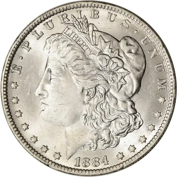 1884 O US Morgan Silver Dollar $1 - BU #1