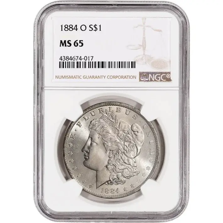 1884 O US Morgan Silver Dollar $1 - NGC MS65 #1