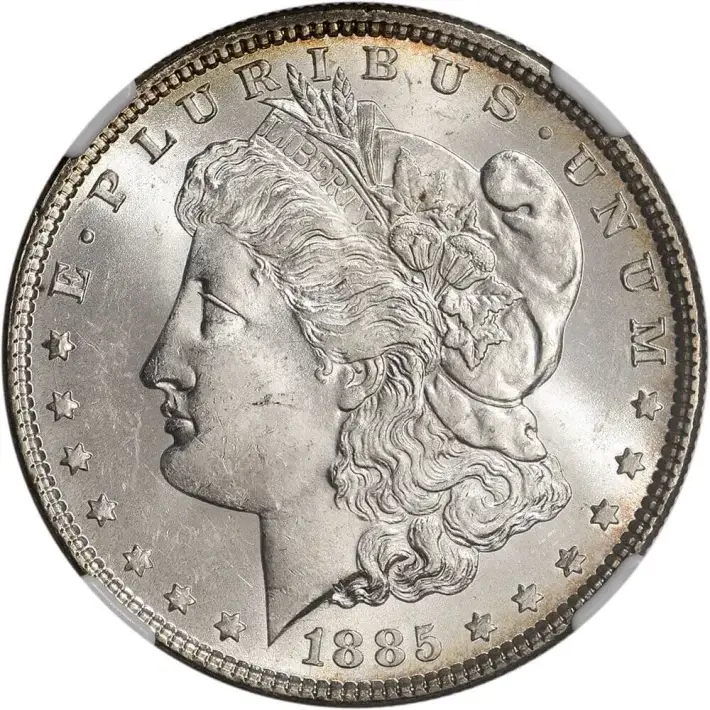 1885 US Morgan Silver Dollar $1 - NGC MS63 #3