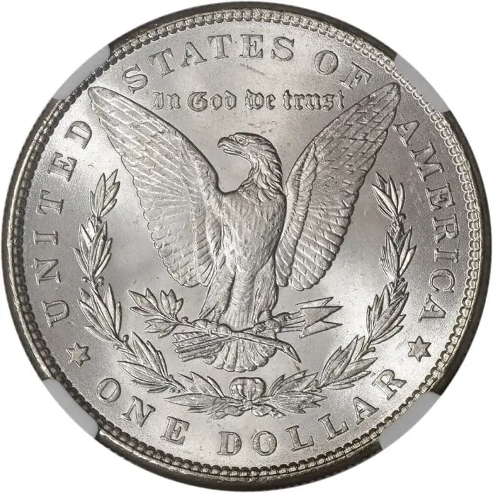 1886 US Morgan Silver Dollar $1 - NGC Brilliant Uncirculated #3