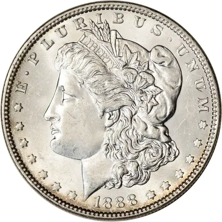 1888 US Morgan Silver Dollar $1 - BU #1