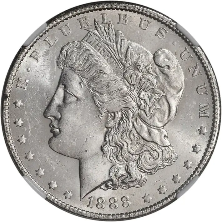 1888 O US Morgan Silver Dollar $1 - NGC Brilliant Uncirculated #2