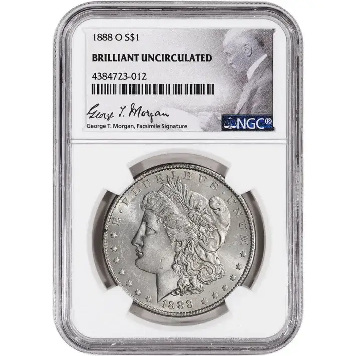 1888 O US Morgan Silver Dollar $1 - NGC Brilliant Uncirculated #1