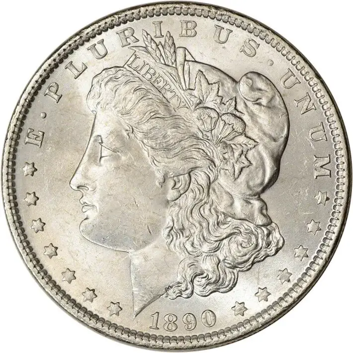 1890 US Morgan Silver Dollar $1 - BU #1