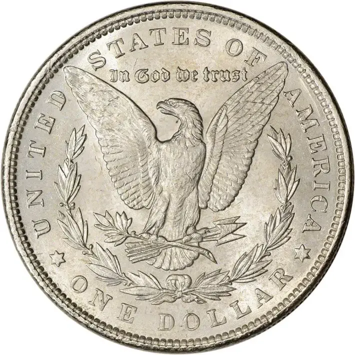 1890 US Morgan Silver Dollar $1 - BU #2
