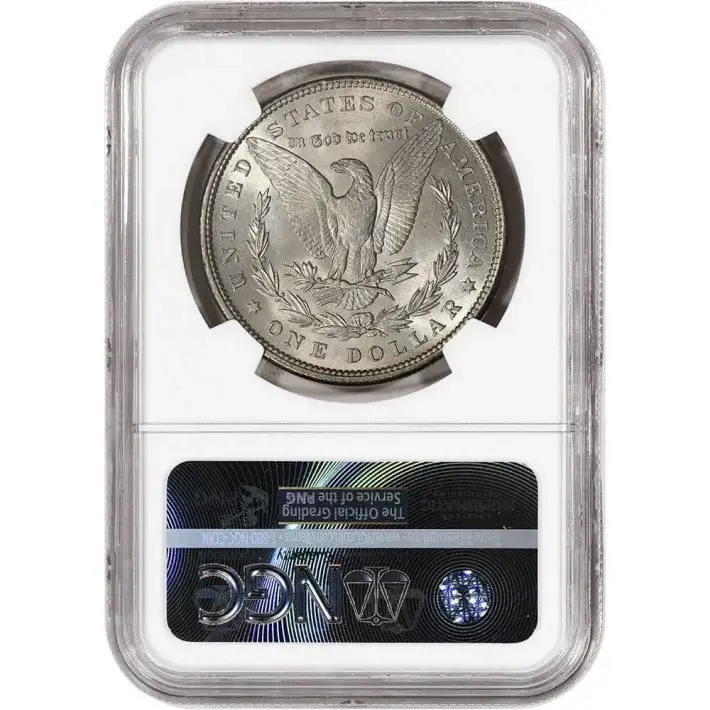 1890 US Morgan Silver Dollar $1 - NGC Brilliant Uncirculated #3
